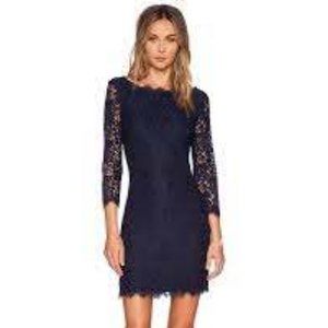 Diane von Furstenberg DVF Zarita Dress size 0 blue